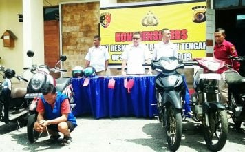 Polres Aceh Tengah Bekuk Curanmor, Berikut Data Sepeda Motor Hasil Sitaan Polisi