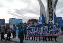 Hutan Riau Dibakar Bukan Terbakar, BEM Unsyiah Nyatakan Sikap