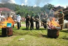 Kejari Abdya Musnahkan Barang Bukti dari 40 Kasus