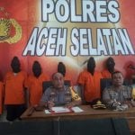 6 Pelaku Pencuri Kerbau di Lintas Barsela Diamankan Polres Aceh Selatan, 7 Masih DPO