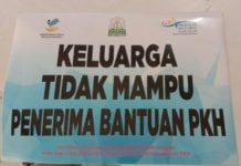Resmi, Rumah Penerima PKH di Aceh Barat Ditempeli Stiker