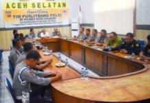 Teliti Tingkat Kepercayaan Masyarakat, Tim Puslitbang Mabes Polri Kunjungi Polres Aceh Selatan