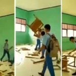 Viral, Video Siswa SMK di Pidie Hancurkan Mobiler Sekolah