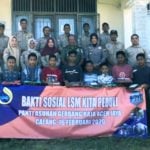 Foto bersama dengan anak - anak Panti Asuhan Gerbang Raja di Krueng Sabee Aceh Jaya, Minggu (16/02/2020)