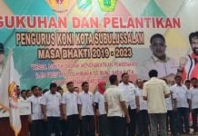 Pengurus KONI Subulussalam Dikukuhkan, Mualem: Pengurus Mesti Siap Hadapi PORA