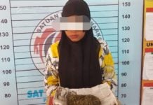 Simpan Ganja di Celana Dalam Untuk Suami di Lapas, Ibu Dua Anak Diciduk di Aceh Utara