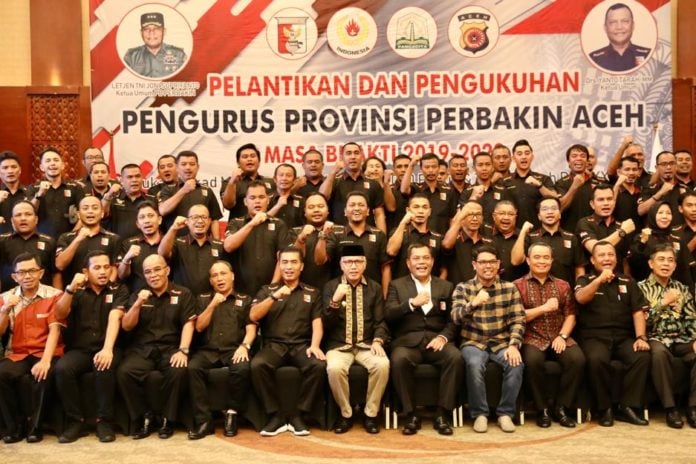 Plt Gubernur Aceh, Nova Iriansyah, menghadiri sekaligus memberi sambutan pada Pelantikan dan Pengukuhan Pengurus Provinsi Perbakin Aceh masa bakti 2019-2023