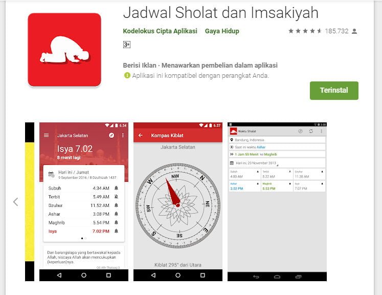 Jadwal Shalat dan Imsakiyah