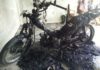 Sepeda Motor Dinas Geuchik Arongan Lise Dibakar