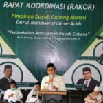 Wabup Pijay Buka Rakor Pimpinan Dayah Cabang Alumni Darul Munawwarah Kuta Krueng