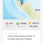 Gempa 5.0 Magnitudo Guncang Pidie Jaya