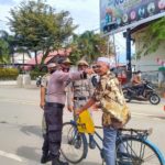 Muspika Meureudu Gelar Razia Yustisi Penggunaan Masker