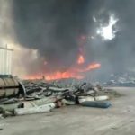 Bekas Pabrik PT AAF di Aceh Utara Terbakar