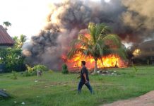 Diduga Berasal dari Api Kompor, Tiga Rumah di Tungkop Terbakar