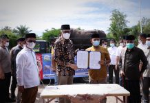 Gubernur Serahkan Sapi Kurban Presiden untuk Masyarakat Aceh Besar