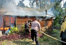 Satu Unit Rumah Warga di Lamtamot Terbakar, Sepeda Motor dan Uang Ikut Hangus rumah terbakar di seulawah