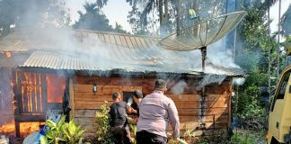 rumah terbakar di seulawah