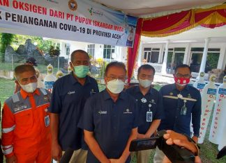 PT PIM Bantu Oksigen untuk Penanganan Covid 19 di Aceh