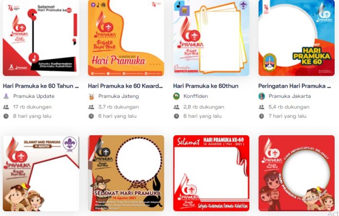 Twibbon Hari Pramuka ke 60 Tahun 2021