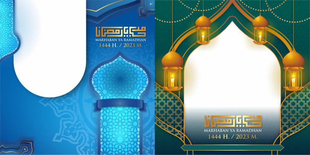 Desain Spanduk, Banner dan Twibbon Ramadhan 1444 H – 2023 M Format CDR