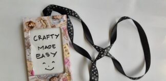 Name Tag dari Kardus