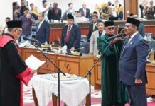 Ali Basrah Resmi Dilantik sebagai Wakil Ketua DPRA 2024-2029