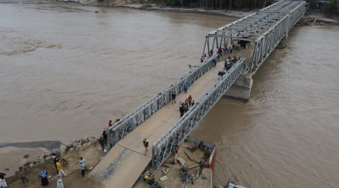 Jembatan Bailey Teupin Mane Dibuka, Akses Bireuen–Bener Meriah Pulih
