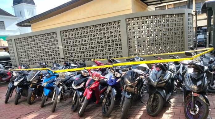 Polresta Banda Aceh Amanakan Puluhan Motor Balap Liar Saat Ramadan