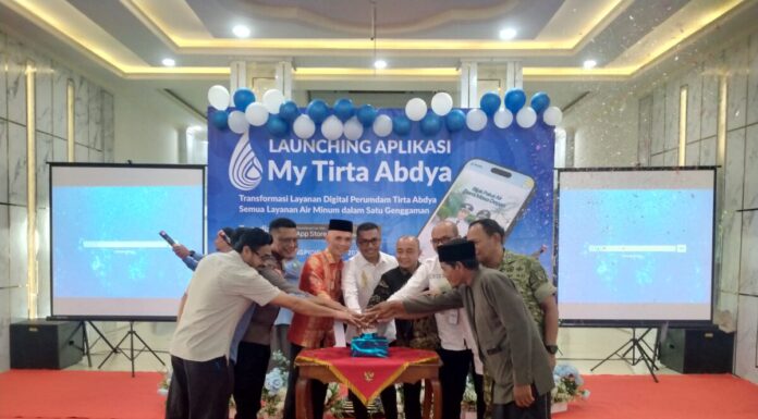 Safaruddin Launching My-Tirta Abdya, Perumdam Klaim Pertama di Aceh Masuk Play Store